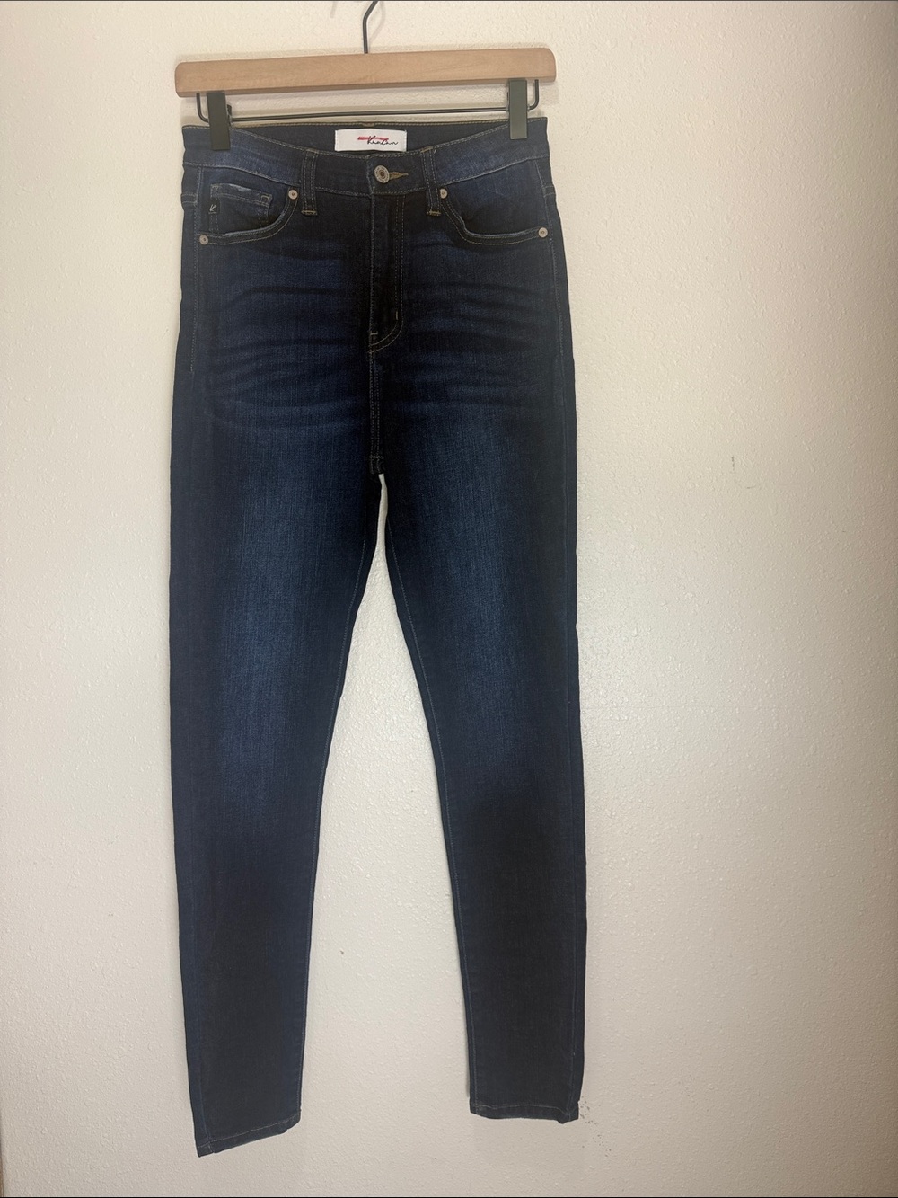 Kancan Women’s Dark Blue High-Rise Skinny Jeans, Size 5/26